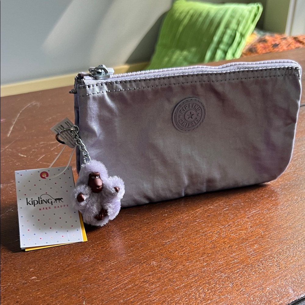 Kipling frosted lilac metallic creativity L GM
